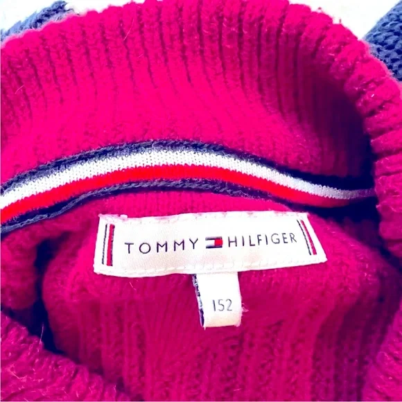Tommy Hilfiger xl- girl size or xs women size- chevron color block sweater - Picture 2 of 2